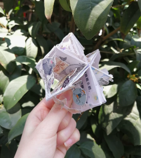 【售出展示】拼贴成品手帐立体拼贴卡旋转木马...