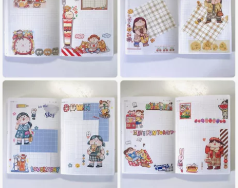 手帐代拼贴之肉球。手帐代拼。手帐代做。手帐...