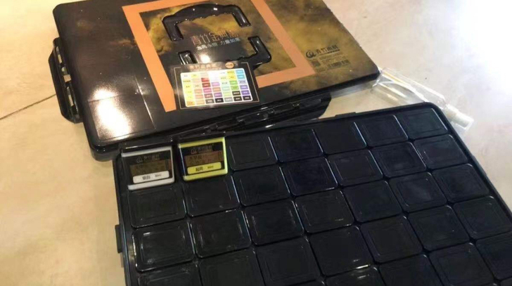 全新正品青竹水粉颜料42色80ml/50m...