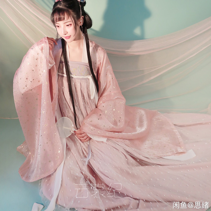 东月棠云月 粉金大袖M码（仅大袖）全新带吊...