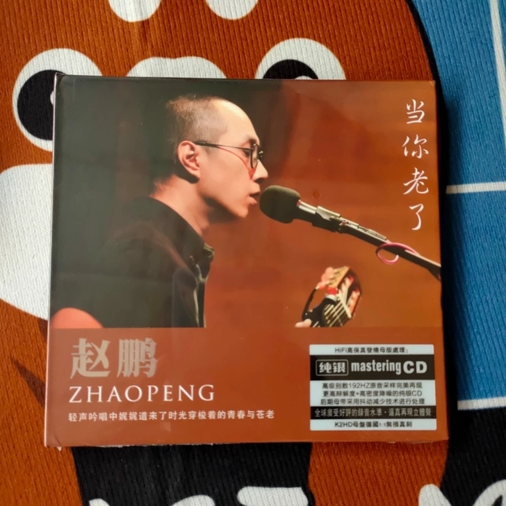 正版纯银单碟CD，赵鹏-当你老了。全新未拆...