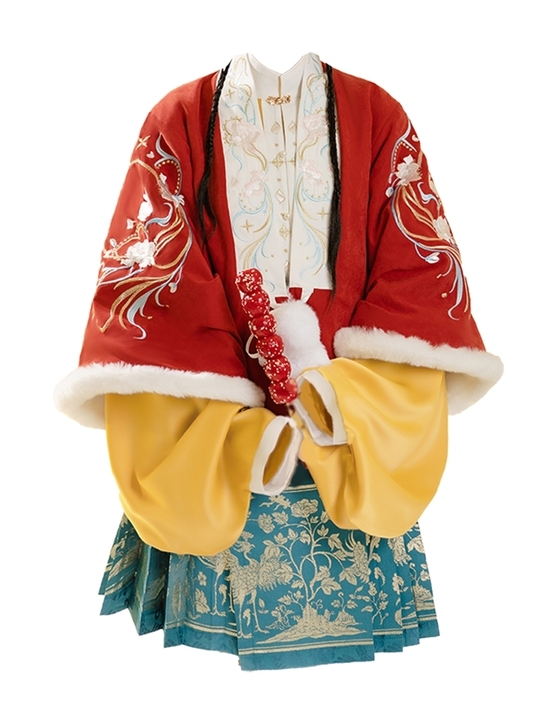东月棠 流云兔 多色款冬装汉服汉元素女正品...