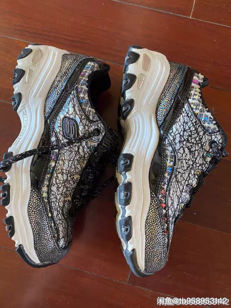 正品斯凯奇skechers35码限量款皮面...