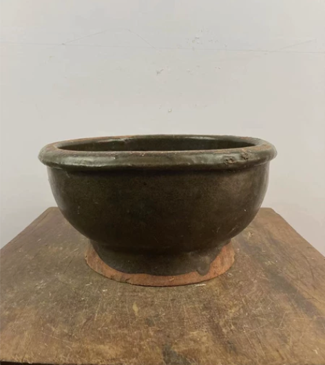民俗陶盆，水土陪器皿 陶盆，完整，适合用来...