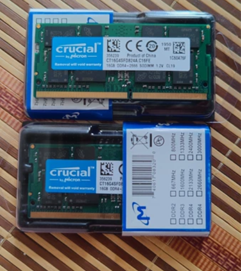 镁光笔记本内存，ddr4 16G 2666...