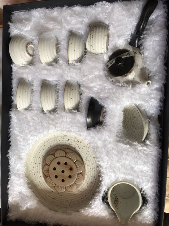 稻草烧12头全新茶具