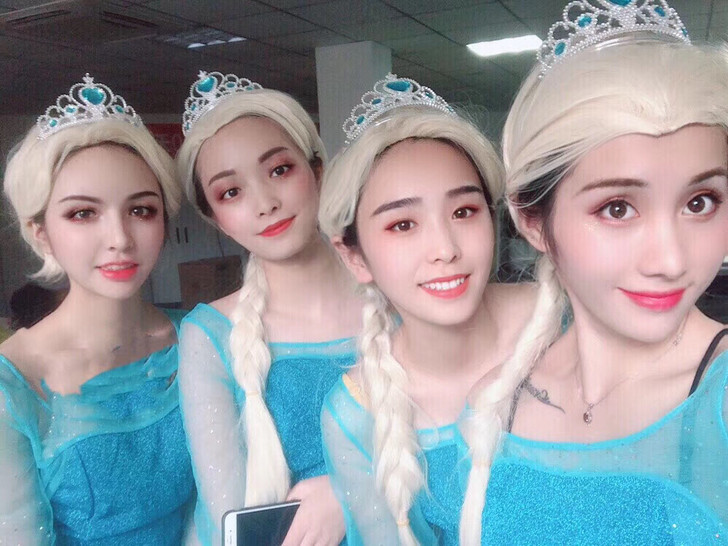 冰雪奇缘艾莎 爱莎公主cosplay服装成...