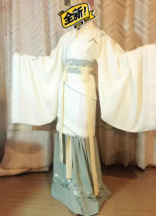 汉服刺绣儒裙三件套杜若豆蔻年华少女