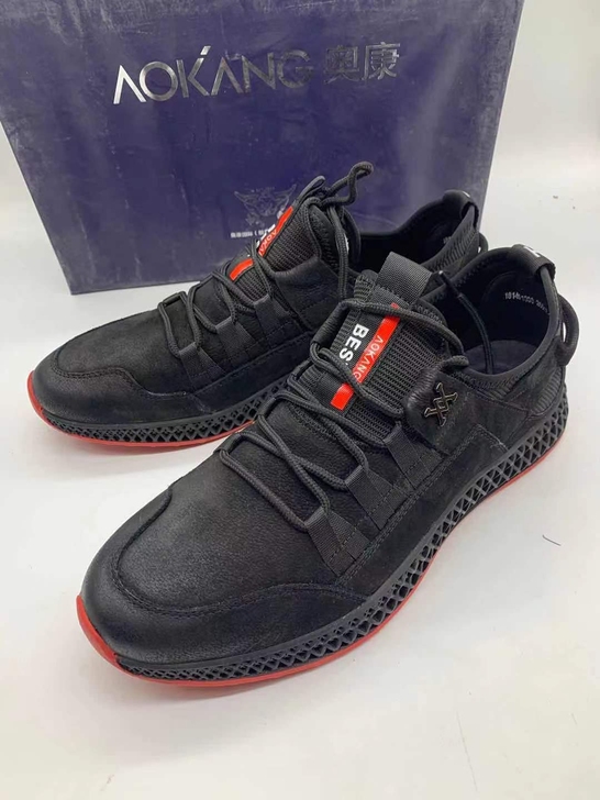 奥康男休闲鞋 头层牛皮 舒适 合适的来