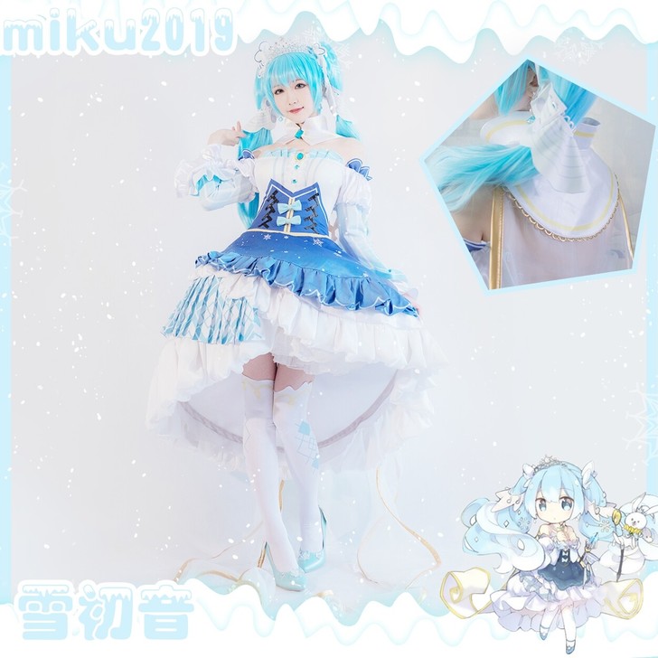 【预售可租】cos雪初音miku2019c...