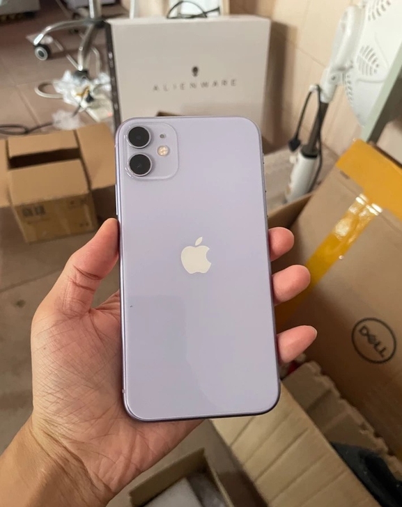 自用苹果手机iPhone 11紫色128g...