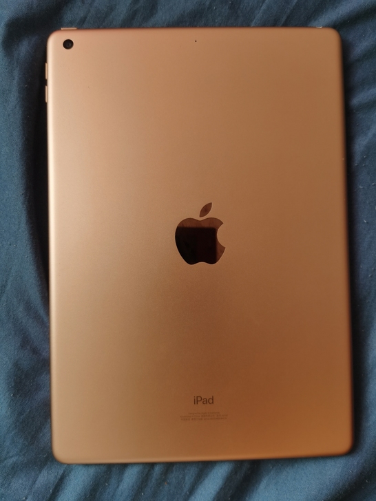 iPad7代2019款金色128g国行，裸...