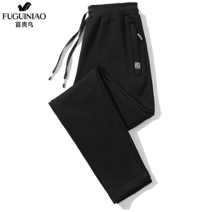 富贵鸟春秋季纯棉运动休闲裤男士薄款卫裤大码...