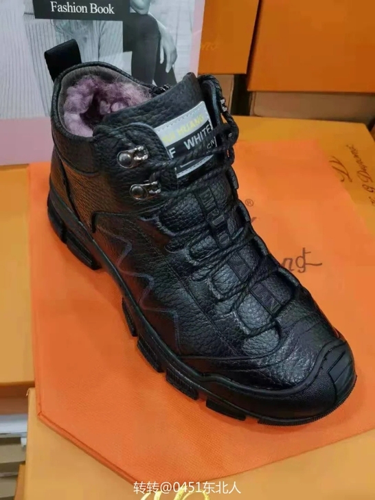 男士棉皮休闲鞋,里面厚绒,东北过冬买的,有...