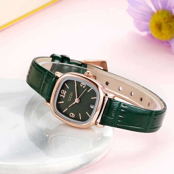 正品新款 小方形皮带手表女款简约风石英女表