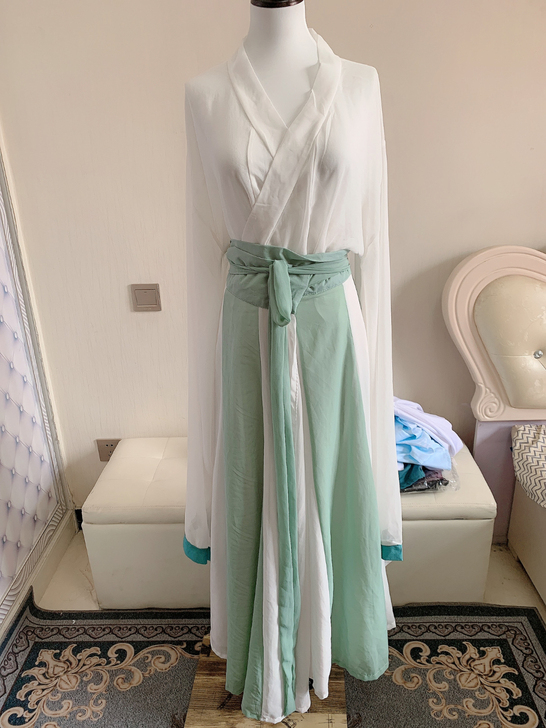 艺缕原创正品汉服女魏晋风大袖交领襦裙齐腰套...