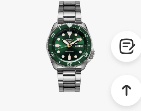 SEIKO精工5号官方手表男日本绿水鬼机械...