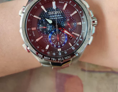 精工seiko ssg009男式不锈钢光动...