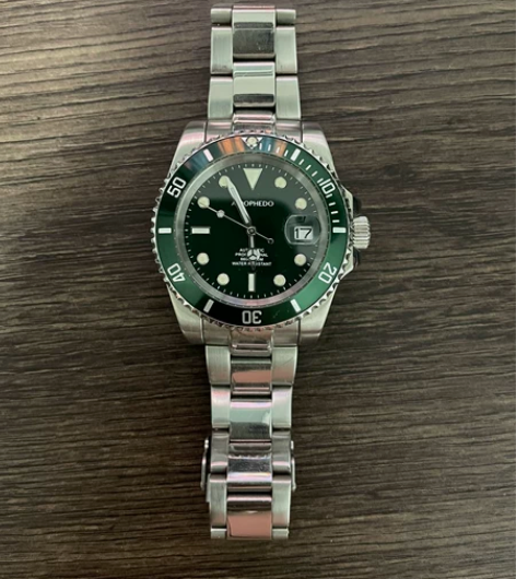 Aidophedo机械腕表手表 潜水表 前...