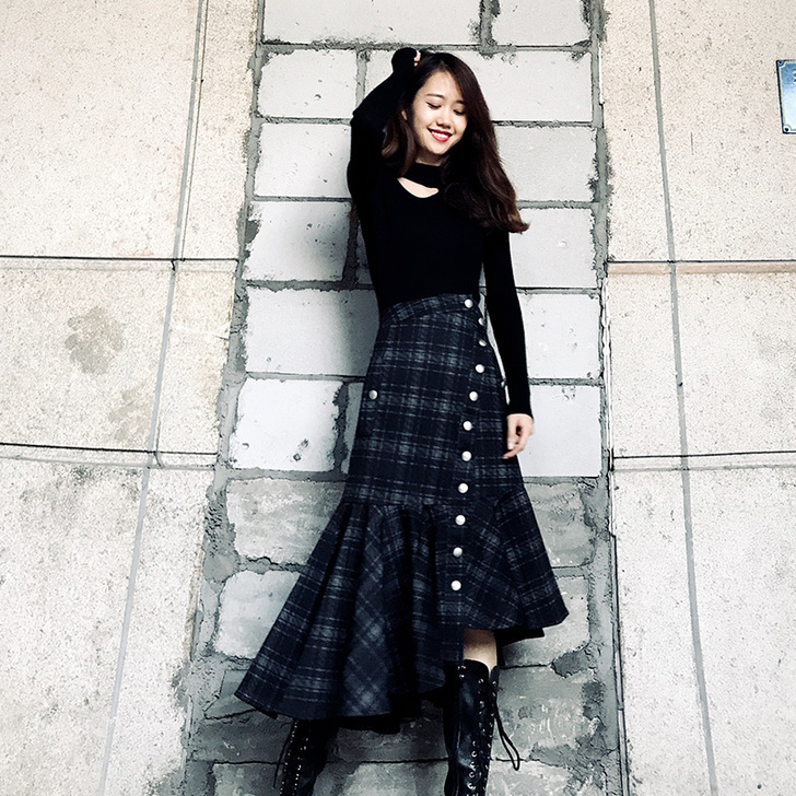 D.M/陈大美 半身裙 重工！鱼尾裙好看死啦