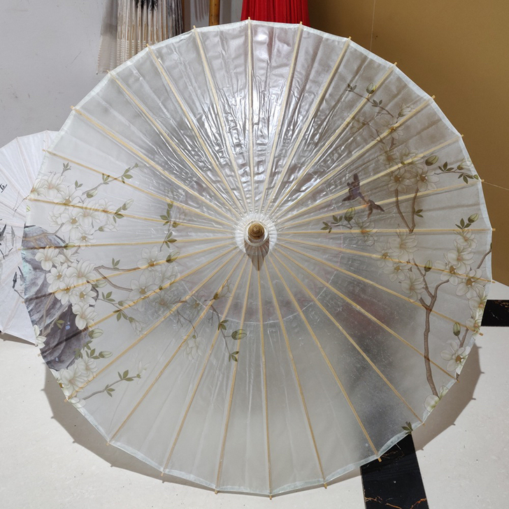 汉服拍照摄影防雨复古纯色油纸伞