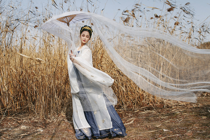 无妄海-卿如许 原创 烫金雪纺齐胸襦裙汉服...