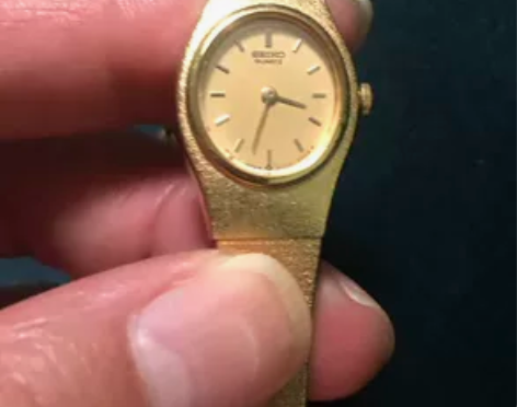 精工石英腕表。 日本原装进口 18k镀金 ...