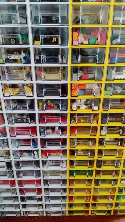 全新组合式收纳盒20个55元包邮乐高分类收...