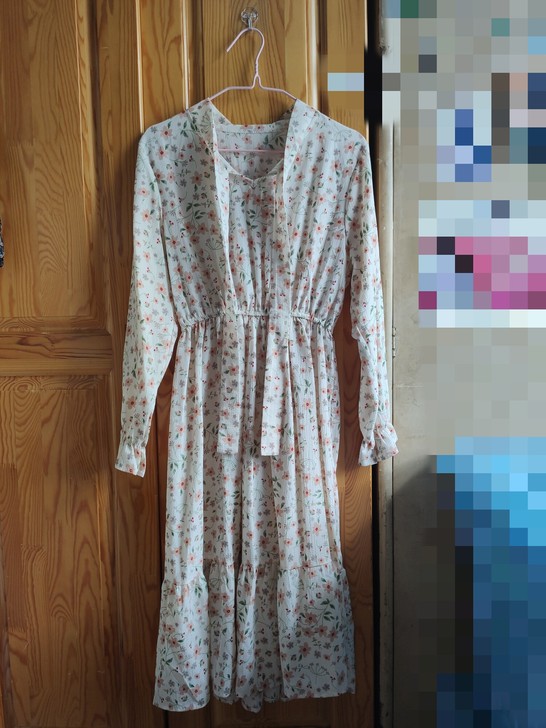 碎花连衣裙长袖   均码