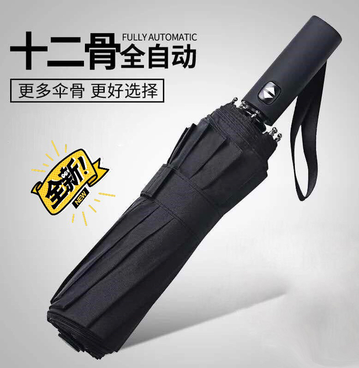 【雨伞12骨只需17.9元】全自动十骨大号...