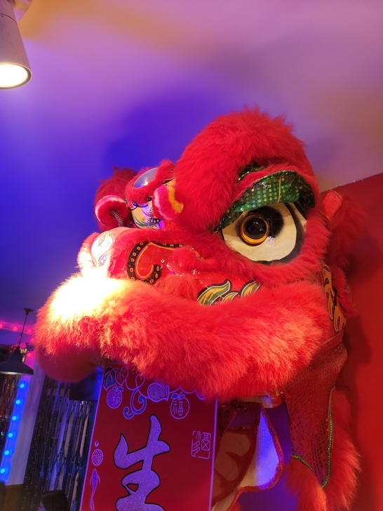 南狮行 老夫子狮头 三个镜子狮子 老夫子醒...