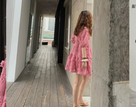 法式桔梗初恋超仙森系泫雅风ins减龄气质高...
