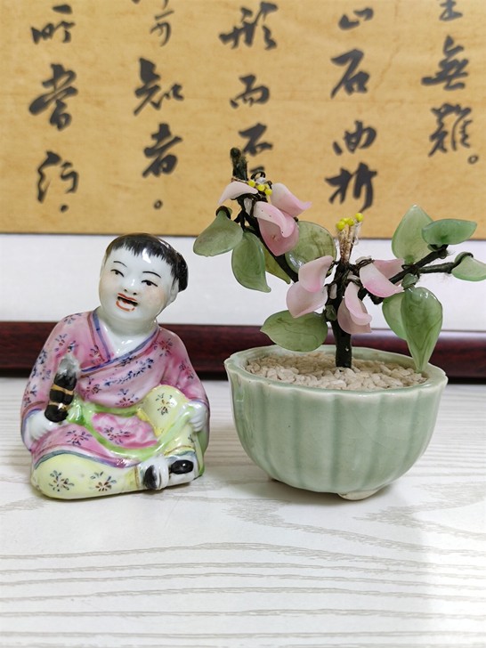 创汇时期小书童和老琉璃花，买书童送老琉璃花...