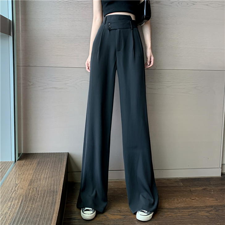 垂感西装裤休闲裤女秋季2020新款裤子显瘦...
