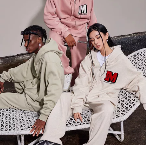 MEDM国潮连帽卫衣男春秋季宽松休闲拉链外...