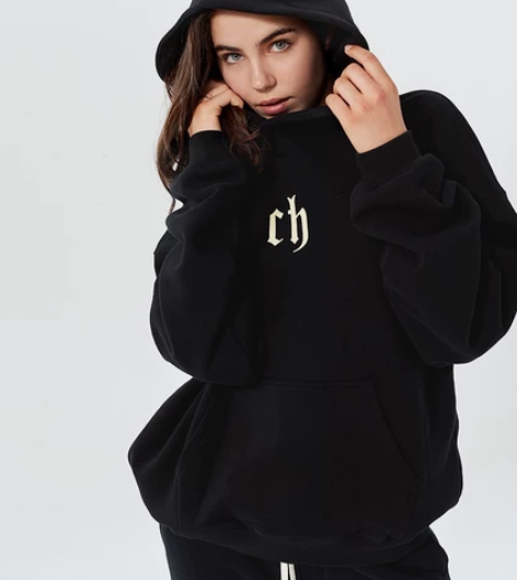 CHINISM CH字母连帽卫衣男潮牌美式...