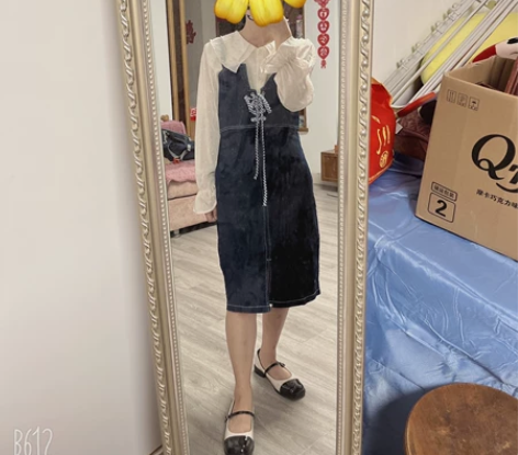 小个子背带裙 随意拍摄