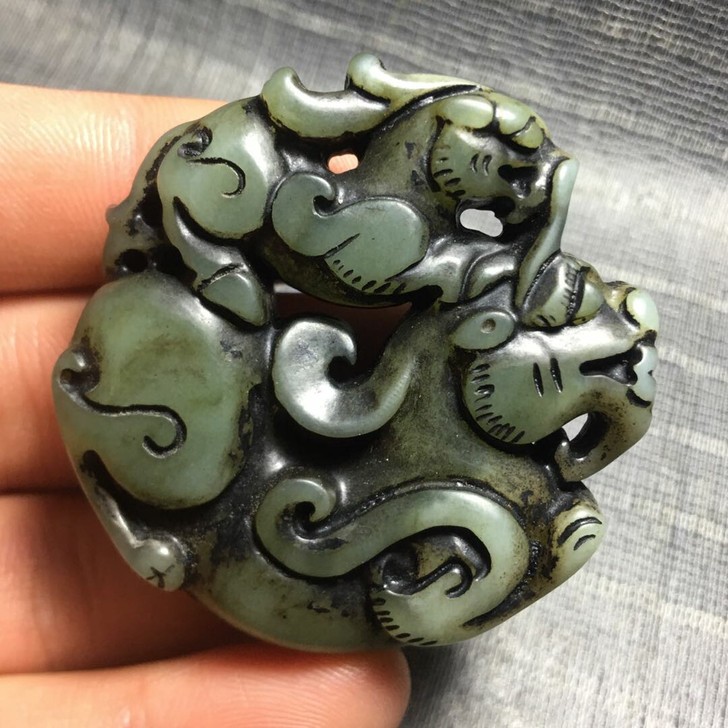 闲置出古玩老玉器老玉雕 收藏老物件貔貅挂件...