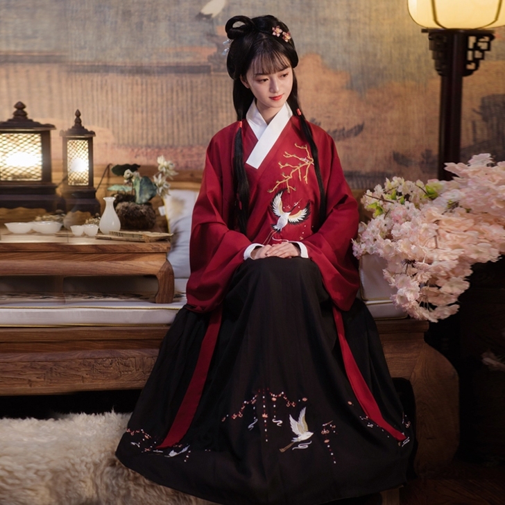 正版汉服 枫林渡 秋夕  全套 全新 没穿...