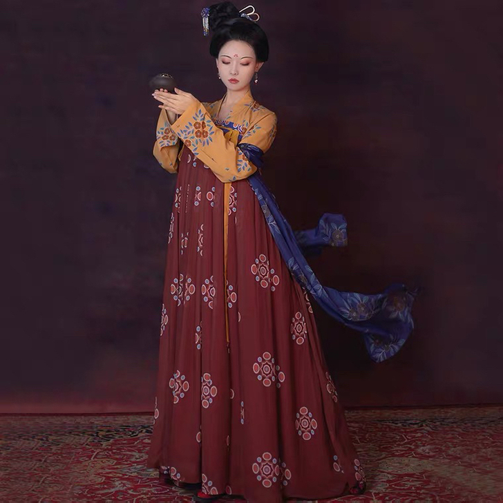 叙世记原创汉服女孤鸿影正品一片式齐胸襦裙复...