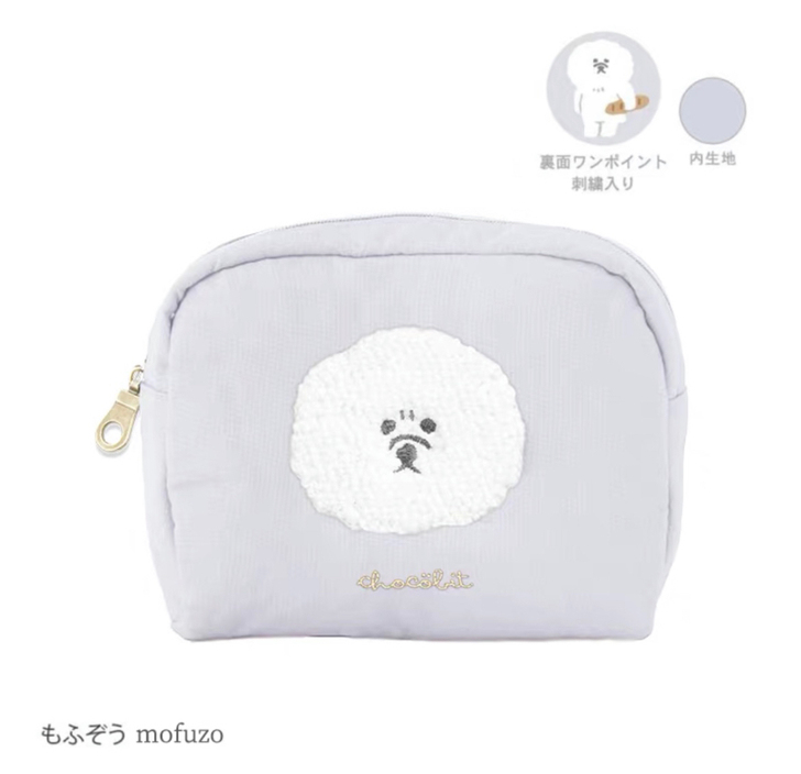 日本 Chocobit 化妆包 亚麻刺绣 ...