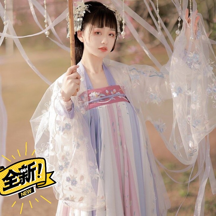 【现货24小时发货】春樱汉服女襦裙齐胸齐腰...