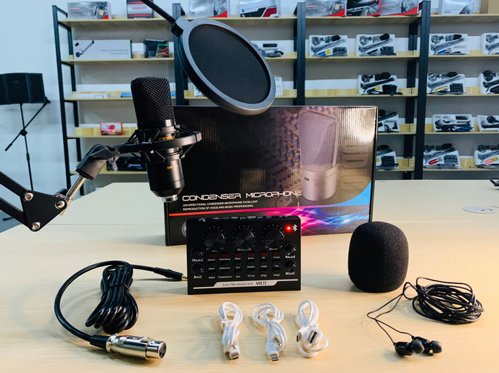 （高品质）直播设备全套声卡唱歌手机专用抖音...