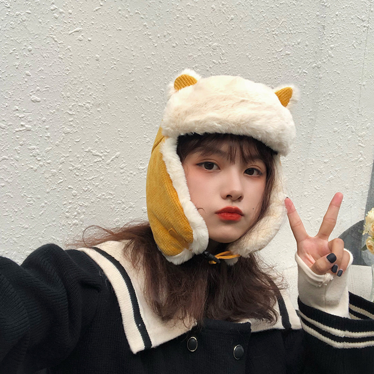 护耳帽 帽子 雷锋帽 猫儿帽