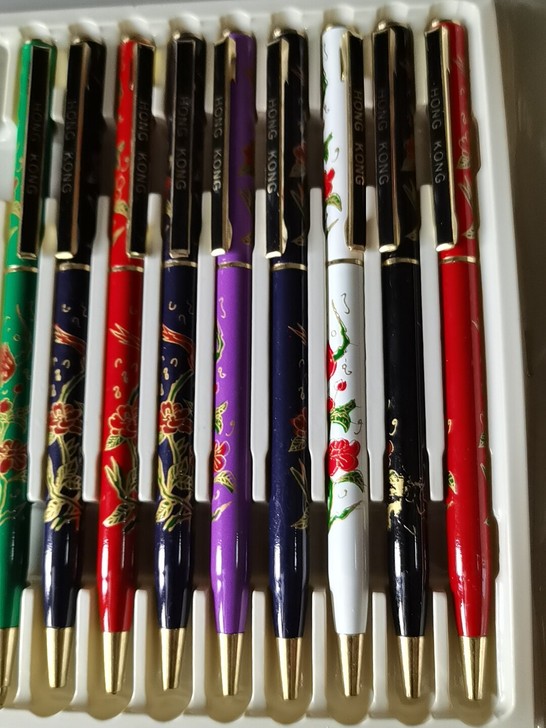 HONG KONG香港彩绘圆珠笔