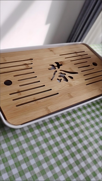 闲置一个茶盘，全新的，没用过，长43厘米，...