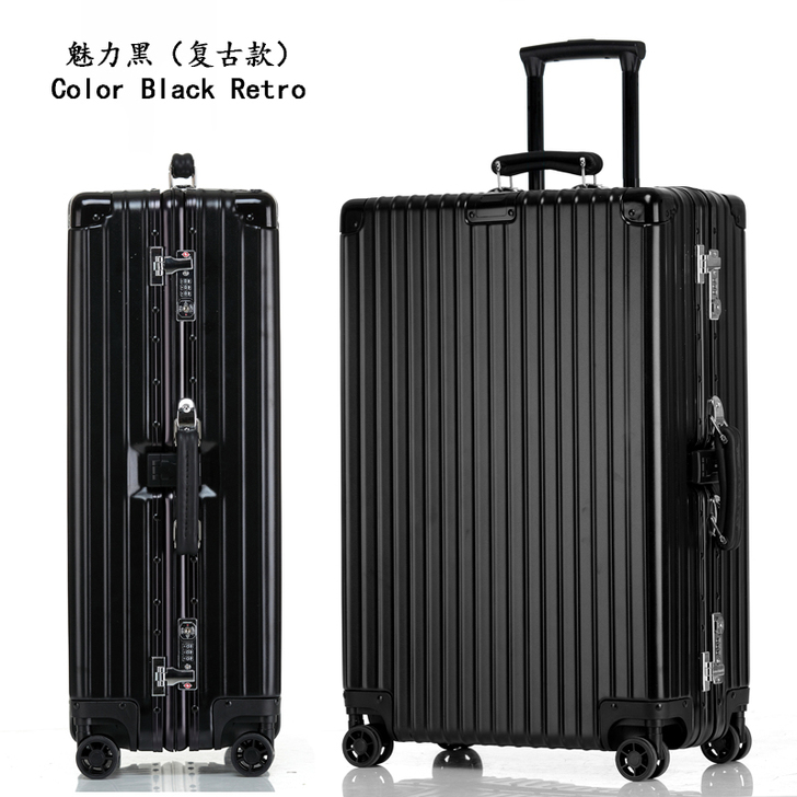 拉杆箱万向轮20寸铝框行李箱男女商务旅行箱...