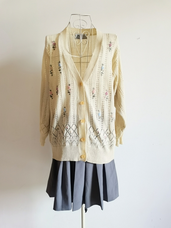 棉纱饮衫vintage粒粒/久稚梨啤/gz...