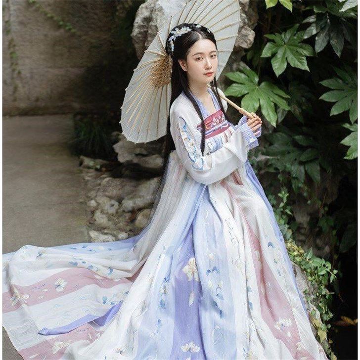 【樱洛】茗月萱齐胸襦裙套装汉服女刺绣春夏秋...