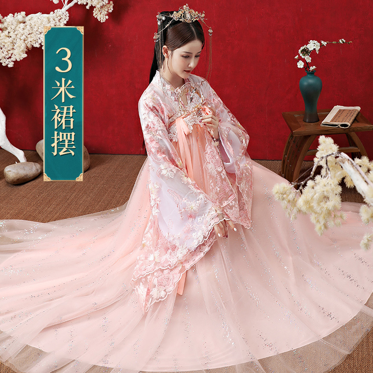 夕洛茜古装汉服女中国风夏季仙气超仙襦裙仙女...